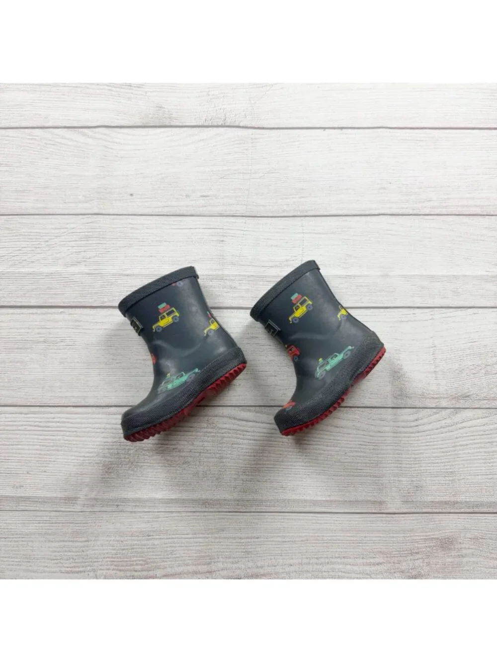 Joules Baby Wellibob Boys Rain Boots Navy Car Print Toddler 5